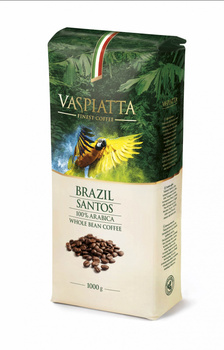 Kawa ziarnista Vaspiatta Brazil Santos 1000g