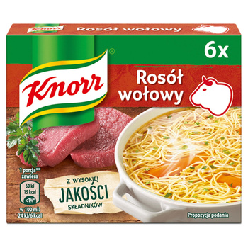 Knorr Rosół wołowy 60 g (6 x 10 g)