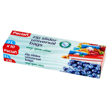 Paclan Woreczki z zamkiem 3 l 10 sztuk