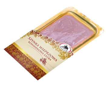 Szynka wieprzowa konserwowa extra plastry 150g ZMB