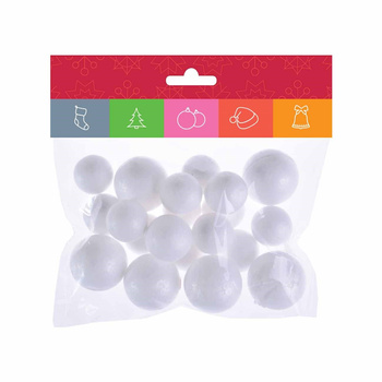 Kule styropianowe mix rozmiarów