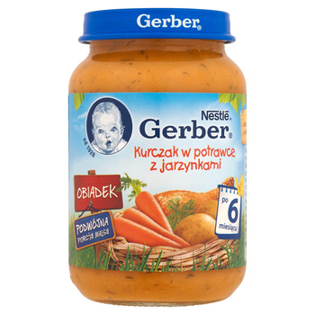 Gerber Kurczak w potrawce z jarzynkami dla niemowląt po 6 miesiącu 190g