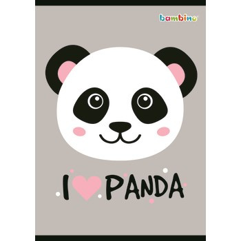 Bambino zeszyt okładka laminowana A5, 16 kartek, kratka