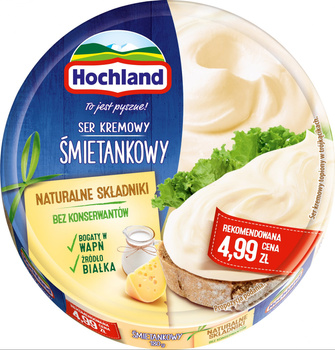 Hochland Ser kremowy śmietankowy w trójkącikach 180 g