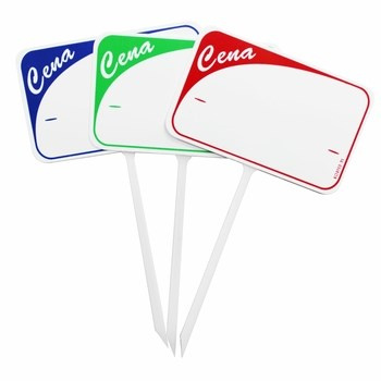 KORFED Cenówki plastikowe ze szpilką mix x 10 szt.