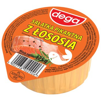 DEGA SAŁATKA PIK.ŁOSOŚ 125G