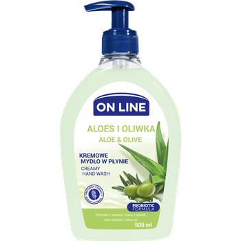 On Line Kremowe mydło w płynie aloes i oliwka 500 ml