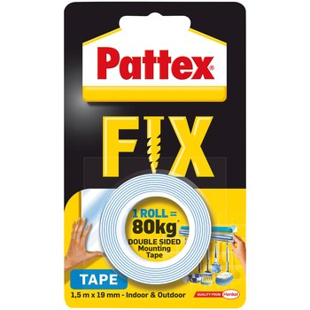 PATTEX FIX 80 kg Taśma dwustronna,  1,5m x 19mm
