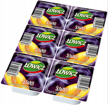 Łowicz Produkt owocowy śliwka 6 x 25 g