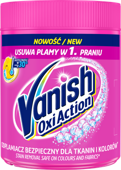 Vanish Oxi Action Odplamiacz do tkanin w proszku 470g