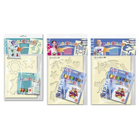 Zestaw farb tempera z szablonami do malowania na koszulkach lub szybach Playcolor