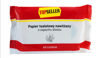 TOPSELLER Papier toaletowy nawilżany 60 listków