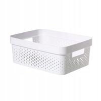 Pojemnik INFINITY 11L ażurowy biały