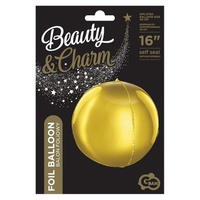 Balon foliowy B&C 16 cali Kula złota