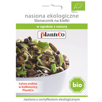 Nasiona ekologiczne na kiełki BIO - Słonecznik PlantiCo
