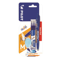 Pilot wymazywalny długopis Frixion Ball niebieski + wkłady 3 sztuki + gumka