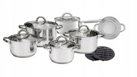 Komplet garnków ze stali nierdzewnej 13 elementów BERRY Ambition
