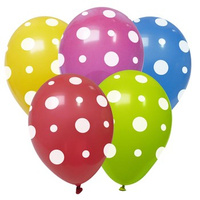 Balony w kropki 5 sztuk