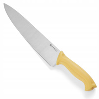 Nóż HACCP kucharski 24cm - żółty Hendi