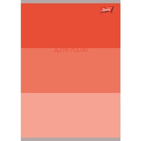 Unipap zeszyt okładka laminowana A5, 60 kartek, krata, język polski ze ściągą COLOR STRIPES