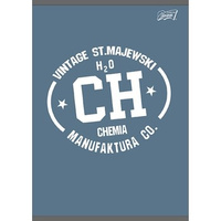 Unipap zeszyt okładka laminowana A5, 60 kartek, krata, chemia ze ściągą COLLEGE