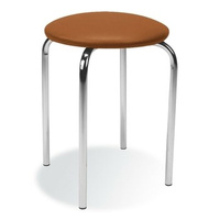 Taboret Pino chrome brąz