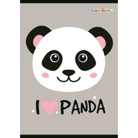 Bambino zeszyt okładka laminowana A5, 16 kartek, kratka