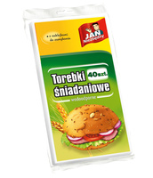 Jan Niezbędny Torebki śniadaniowe papierowe wodoodporne 40 sztuk