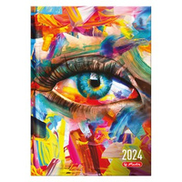 Herlitz kalendarz tygodniowy A5 oko - kolor 2024