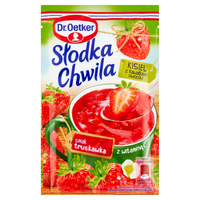 Dr Oetker Słodka Chwila Kisiel z kawałkami owoców smak truskawka 31,5g
