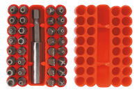 Końcówki wkrętakowe z uchwytem, zestaw 33 szt