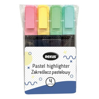 Zakreślacze 4 szt. REXUS