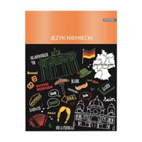 Zeszyt tematyczny - Język niemiecki, A5 60 kartek, kratka, Beniamin