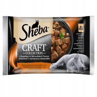 Sheba Craft Collection Karma pełnoporcjowa soczyste smaki w sosie 340 g (4 x 85 g)