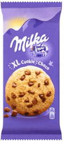 Milka XL Cookies Choco Ciastka z kawałkami czekolady mlecznej 184 g