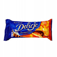 Delicje Szampańskie Biszkopty z galaretką morelową oblewane czekoladą 147 g