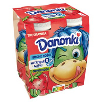 DANONKI DRINK TRUSKAWKA 4X100G