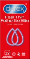 Durex Feel Thin Fetherlite Elite Extra Lubricated Prezerwatywy 12 szt