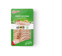 Pierś pieczona z pomidorami i ziołami plastry 100g Drobimex