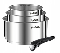 Tefal Ingenio Emotion 3 stalowe rondle z odpinaną rączką L8964S44
