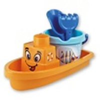 Zestaw plażowy łódka 34cm z akcesoriami