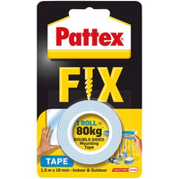 PATTEX FIX 80 kg Taśma dwustronna,  1,5m x 19mm