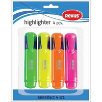 Zakreślacze 4 kolory, REXUS, Beniamin