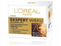 L'Oreal Paris Ekspert Wieku 70+ Przeciwzmarszczkowy krem odżywczy na noc 50 ml