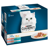 Gourmet Perle Karma dla kotów kolekcja duet rybny 1020 g (12 x 85 g)