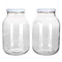 Komplet 2 słoików 3 litrowych z zakrętką 6-cio zaczepową