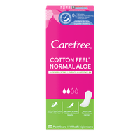 Carefree Cotton Feel Normal Wkładki higieniczne zapach aloesowy 20 szt
