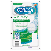 Corega Tabs Tabletki do czyszczenia protez zębowych 6 szt
