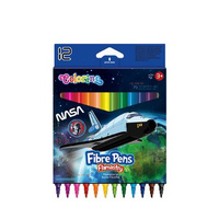 Flamastry 12 kolorów Colorino Nasa