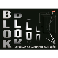 Unipap blok techniczny A3, 10 czarnych kartek